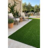 Grass Dekoratif Suni Çim Halı Balkon Bahçe Teras İç Dış Mekan Yeşil Yapay Çim Halı 20 mm Yeşil 80 x 150