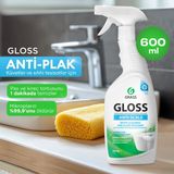 GRASS Gloss Kireç ve Pas Sökücü Sprey 600 ml – Banyo & Mutfak Temizleyici, Duşakabin, Musluk, Fayans, Çok Amaçlı Güçlü Kireç Çözücü, Leke ve Su İzi Temizleyici