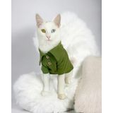 Grass Green Kedi Gömleği Kedi Kıyafeti Kedi Elbisesi