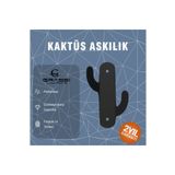 Grassi Kaktüs Desenli Metal Askılık - Dekoratif Metal Elbise Askısı