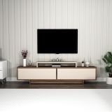 Grasyas Modern Dekoratif Tv Sehpası, Ceviz Bej