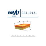 Grat 10121 Hava Filtresi Bravo 07- Stilo 01- 1.9 Jtd 1.9D Mtj