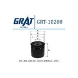 Grat 10208 Yağ Filtresi Palio Doblo Marea Bravo I Punto 01- 1.9D Jtd 2.4D