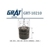 GRAT 10210 Yağ Filtresi Ducato II 02- / Boxer II 02- / Jumper II 02-06 2.8 HDI 2.8 Jtd 2.3 Jtd