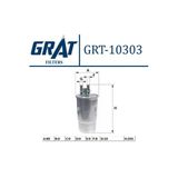 GRAT 10303 Mazot Filtresi Linea Doblo Fiorino Bravo Stilo Punto III Grande Punto 1.3 Jtd 1.9 Jtd
