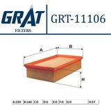 GRAT 11106 Hava Filtresi CLIO III Modus / Micra K12 05-11 Note 07-11 1.4 1.6 16V 1.5 DCI