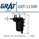 Grat 11308 Mazot Filtresi 80 100 Bg Megane Iı Scenic Iı 1.5 K9k 164004298R