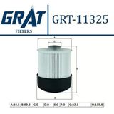 Grat 11325 Mazot Filtresi Clio Iv 12 Captur 13 Dacia Dokker 1.5 Dcı Logan 1.5 Dcı Lodgy Sandero 164000797Rsk1