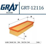 GRAT 12116 Hava Filtresi 207 Partner / C2 C3 1.6 16V