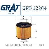 GRAT 12304 Mazot Filtresi 206 307 405 406 806 Partner Expert / Xsara C5 Berlingo 2.0 HDI