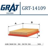 GRAT 14109 Hava Filtresi Astra H 04- Zafira B 08- 1.6T 1.7 Cdtı 1.9 Cdtı Z19Dt Z19Dtj