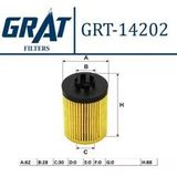 Grat 14202 | Yağ Filtresi (Opel: Astra G-H-Combo-Corsa B-C-D