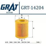 Grat 14204 | Yağ Filtresi Mann Tipi (Opel: Astra G Combo B C