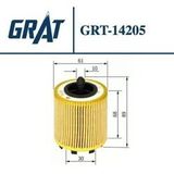 Grat 14205 | Yağ Filtresi (Opel: Astra G / Vectra B / C 2.2