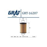 Grat 16207 Yağ Filtresi Sonata 06- Santafe 06- Tucson 06- / Ceed Sportage 06- 2.0 Crdı 2.2 Crdı Elem