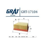 GRAT 17104 Hava Filtresi Fiesta VI 08- Transit Tourneo Courier 14- / Mazda 2 11- 1.4 TDCI 1.5 TDCI 1.6 TDCI 1.6 Mz-Cd