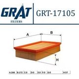 Grat 17105 | Hava Filtresi (Ford: Focus Cmax 1.6Tdcı 03 -) (