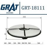 Grat 18111 | Hava Filtresi-(Toyota: Corolla 88 > 95 1.6 Karb