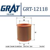 Grat Hava Filtresi Kısa Peugeot BoxerCitroen Jumper 2.5D 94 02 Grt 12118