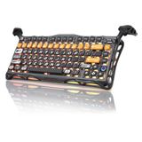 Gravastar Gs-K1-Pro-Bo-Blk Mercury K1 Pro Rgb Kablosuz Mekanik, Alüminyum Çerçeveli, İngilizce Q, Cyberflare Klavye