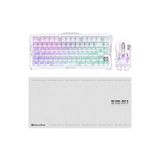 Gravastar K1 Lite Mekanik Gaming Klavye, M2 Kablosuz Optik Mouse ve Mousepad Oyuncu Seti, Crystal Aura