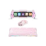 Gravastar K1 Mekanik Gaming Klavye M1 Pro Kablosuz Optik Mouse ve Dijital Resim Çerçevesi Oyuncu Set