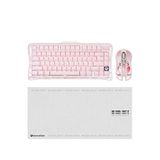 Gravastar K1 Mekanik Gaming Klavye, M1 Pro Kablosuz Optik Mouse ve Mousepad Oyuncu Seti, Sakura Pink - Pembe
