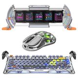 Gravastar K1 Pro Mekanik Gaming Klavye, M1 Pro Kablosuz Optik Mouse ve Dijital Resim Çerçevesi Oyunc