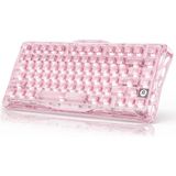 Gravastar Mercury K1 Lite Rgb Işıklı Kablosuz Mekanik Gaming Klavye, Ingilizce Q, Crystal Rose - Pastel Pembe