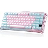 Gravastar Mercury K1 Lite Rgb Kablosuz Mekanik Gaming Klavye, Ingilizce Q, Lumen Rose - Pembe