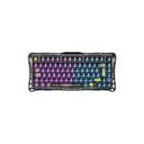 Gravastar Mercury K1 Lite RGB Kablosuz Mekanik Gaming Klavye, Türkçe Q, Transparent Black