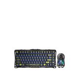 Gravastar Mercury K1 Lite+M2 Kablosuz Rgb Işıklı Mekanik Q Gaming Klavye ve Optik Mouse Seti, Siyah