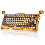 Gravastar Mercury K1 Pro Rgb Linear Key Switch İngilizce Q Battle-Worn Yellow Kablosuz Gaming Klavye