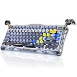Gravastar Mercury K1 Pro Rgb Linear Key Switch İngilizce Q Interstellar Silver Kablosuz Gaming Klavye