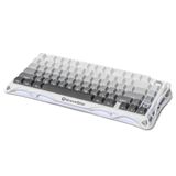 GravaStar Mercury K1 RGB Kablosuz Mekanik Alüminyum Çerçeveli İngilizce Q Beyaz Gaming Klavye