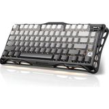 Gravastar Mercury K1 Rgb Kablosuz Mekanik Gaming Klavye, Alüminyum Çerçeveli, Ingilizce Q, Gradient Black - Siyah
