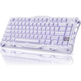 Gravastar Mercury K1 Rgb Kablosuz Mekanik Gaming Klavye, Ingilizce Q, Lavender Purple - Lavanta Mor