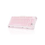 Gravastar Mercury K1 RGB Kablosuz Mekanik Gaming Klavye, İngilizce Q, Sakura Pink