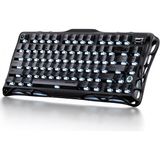 Gravastar Mercury K1 Rgb Kablosuz Mekanik Gaming Klavye, Ingilizce Q, Stealth Black - Şeffaf - Siyah