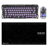 GravaStar Mercury V60 Kablolu Manyetik Gaming İngilizce Q Klavye, X Air Kablosuz Optik Mouse ve Mous