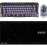 GravaStar Mercury V60 Kablolu Manyetik Gaming İngilizce Q Klavye, X Air Kablosuz Optik Mouse ve Mousepad Oyuncu Seti, Onyx Crystal
