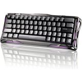 Gravastar Mercury V60 Pro Hall Effect Manyetik Switch Gaming Klavye, Hot-Swappable, Rapid Trigger, 8000Hz, 0.125MS Ultra Düşük Gecikme, Kablolu, Rgb Işıklı, Ingilizce Q, Gunmetal - Renk - Siyah