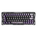 Gravastar Mercury V60 Pro Hall Effect Manyetik Switch Gaming Klavye, Kablolu, İngilizce Q, Cyber Frost Black