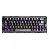 Gravastar Mercury V60 Pro Hall Effect Manyetik Switch Gaming Klavye, Kablolu, İngilizce Q, Cyber Frost Black