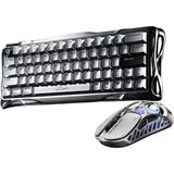 Gravastar Mercury V60 Pro Hall Effect, Rapid Trigger 8.000 Hz Kablolu Manyetik Klavye + Xpro 32.000 Dpı Rgb Kablosuz Mouse Oyuncu Seti, Chrome Silver - Gümüş