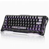Gravastar Mercury V60 Pro Manyetik Switch Gaming Klavye, Kablolu, İngilizce Q, Cyber Frost Black