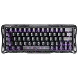 Gravastar Mercury V60 Pro Manyetik Switch Rgb İngilizce Q Cyber Frost Black Kablolu Gaming Klavye