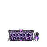 Gravastar Mercury V75 Lite Hall Effect Rapid Trigger Siyah 8.000 Hz Kablolu Manyetik Klavye + M2 26.000 Dpi Rgb Kablosuz Mouse Oyuncu Seti - Şeffaf