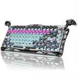 Gravastar Mercury V75 Pro Rgb Manyetik Switch Ingilizce Q Cyberpunk Kablolu Gaming Klavye