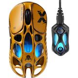 Gravastar Mercury Xpro Rgb 32K Dpı Optik Gaming Mouse+8k Dongle, Kablosuz, Magnezyum Alaşımlı, Programlanabilir 5 Tuşlu, Special Edition, Sarı